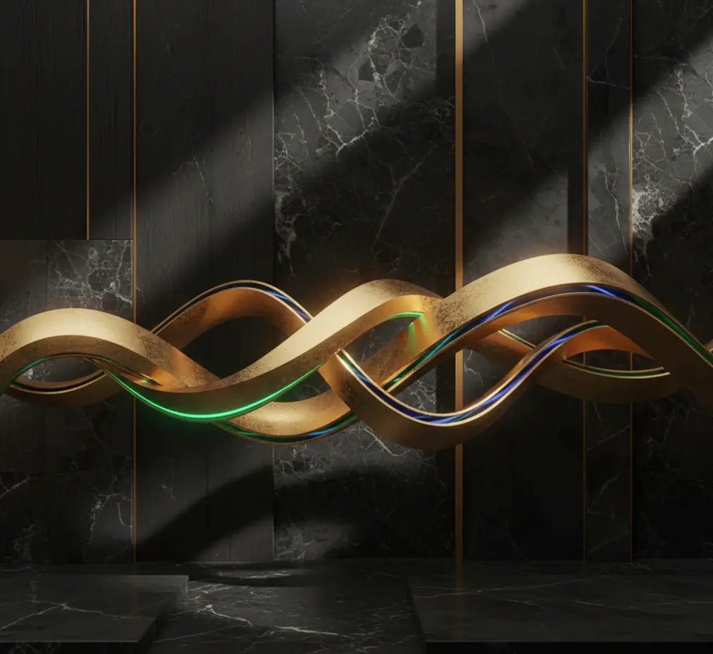 A premium dark AMOLED wallpaper featuring elegant gold abstract waves on a deep black marble background. Designed for AMOLED and Super AMOLED screens, this ultra HD 4K wallpaper delivers rich contrast, pure blacks, and a luxurious modern aesthetic.