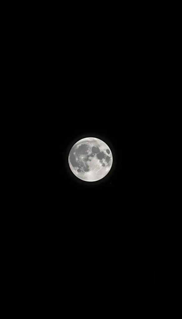 moon-light-photos minimal full moon in black sky clean aesthetic wallpaper