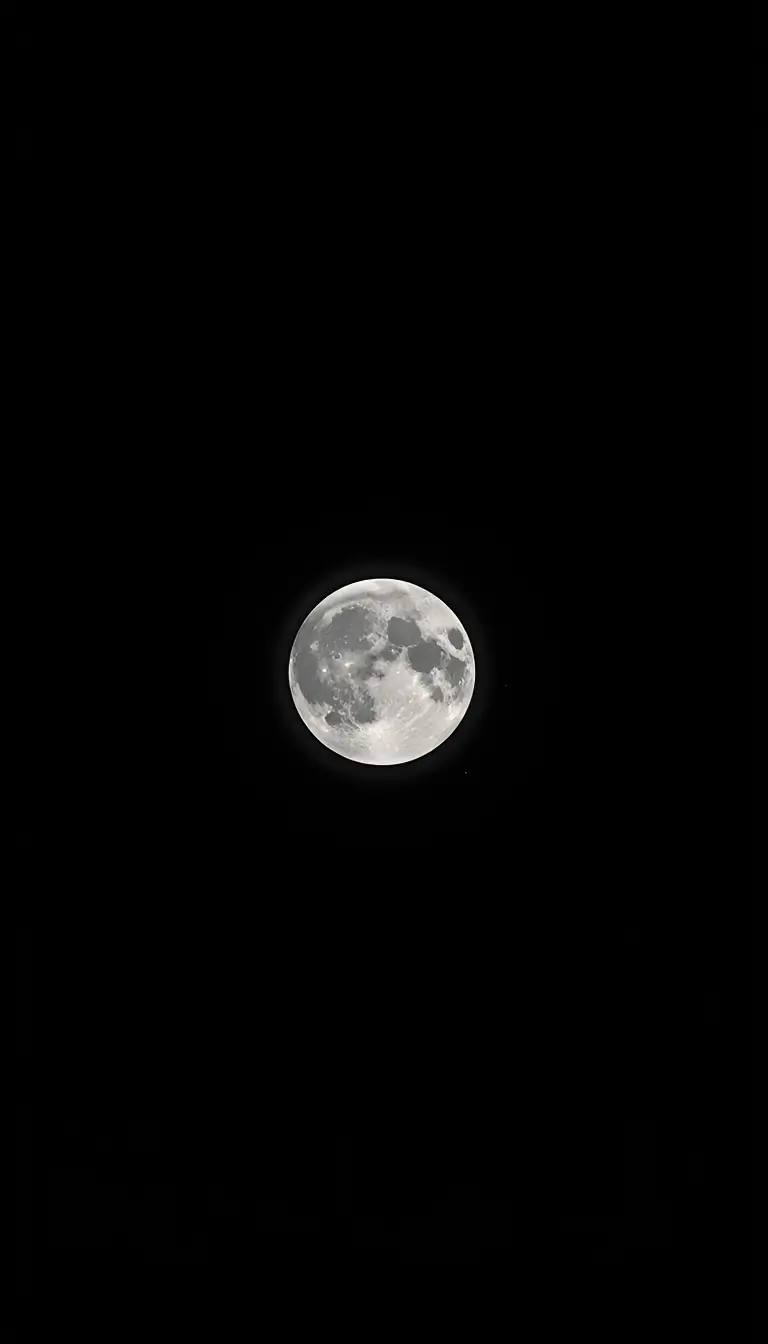 moon-light-photos minimal full moon in black sky clean aesthetic wallpaper