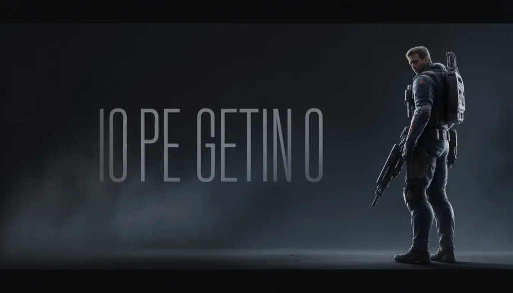 Lone operator banner style rainbow-six-siege-wallpaper minimal cinematic r6 wallpaper gaming background design.